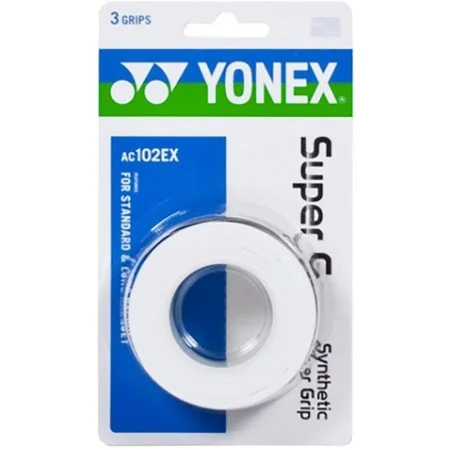 Yonex Surgrips Super Grap Synthetic Overgrip X3 Blanc