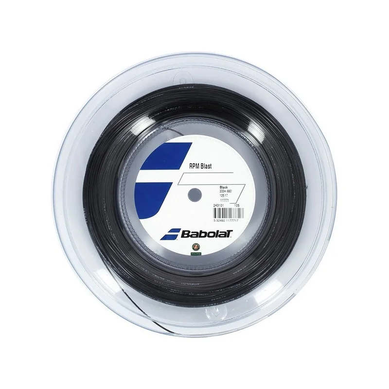 Babolat RPM Blast 200m noir - Corde Polyester Spin et Contrôle