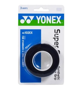 Yonex Surgrips Super Grap Synthetic Overgrip X3 Noir