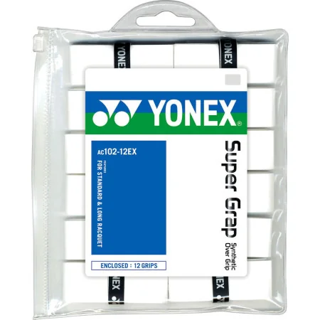 Yonex Surgrips Super Grap Synthetic Overgrip X12 Blanc