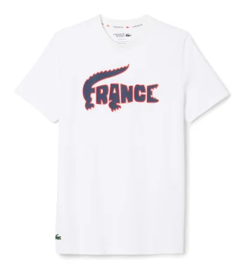 Lacoste Tee Shirt Equipe de France Homme PE26 Blanc