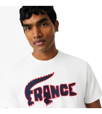 Lacoste Tee Shirt Equipe de France Homme PE26 Blanc