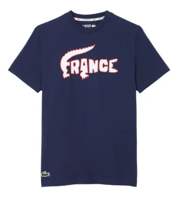 Lacoste Tee Shirt Equipe de France Homme PE26 Marine