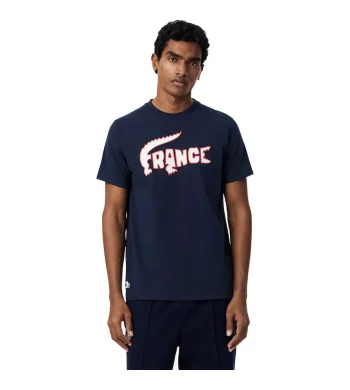 Lacoste Tee Shirt Equipe de France Homme PE26 Marine