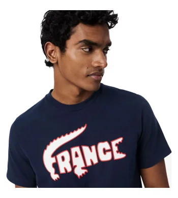 Lacoste Tee Shirt Equipe de France Homme PE26 Marine