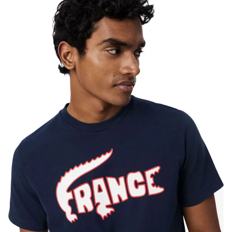Lacoste Tee Shirt Equipe de France Homme PE26 Marine