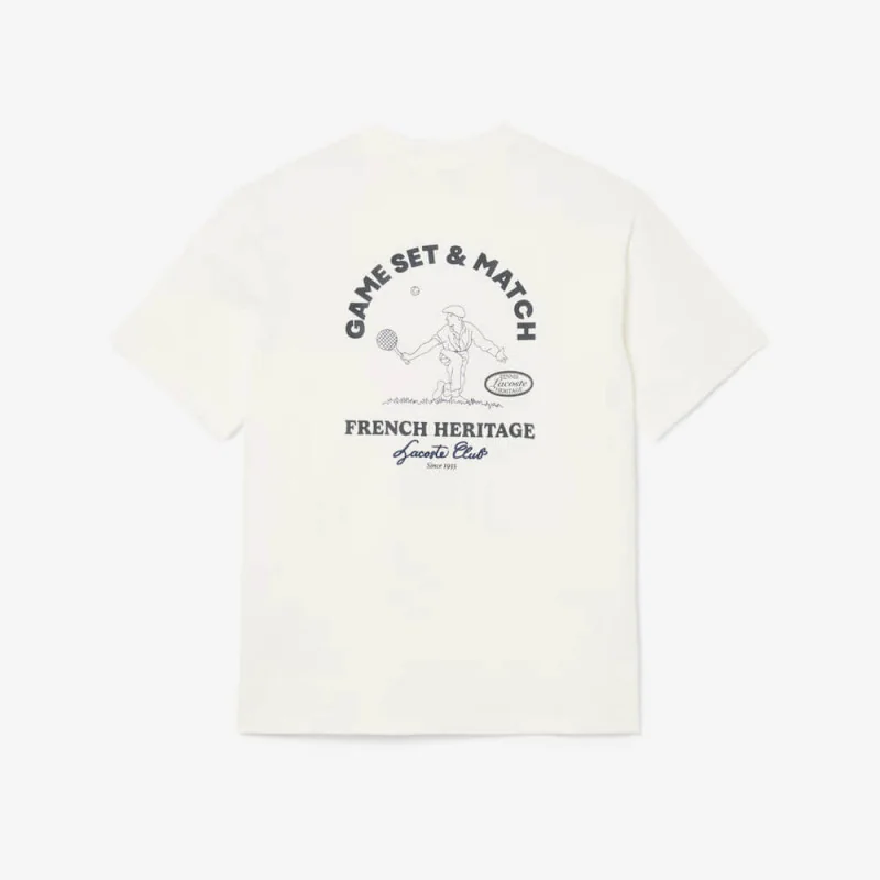 Lacoste Heritage Graphic Tee Homme AH26